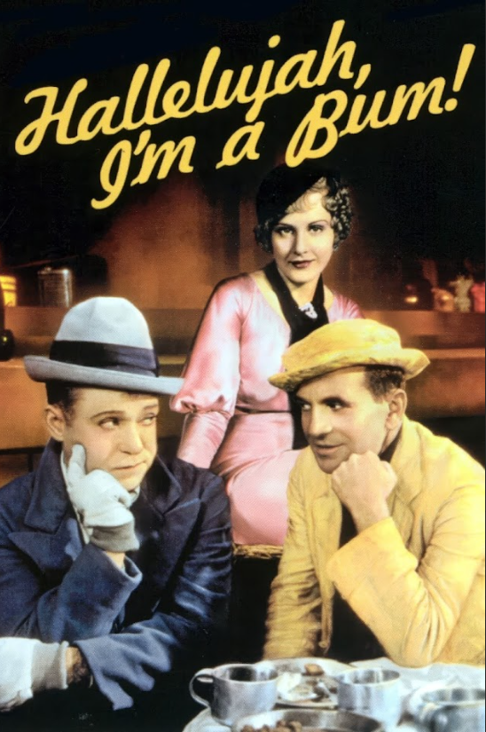 Hallelujah, I'm a Bum 1933 Movie Poster 24x36 Comedy Musical Classic Vintage Fil - PosterFire.com