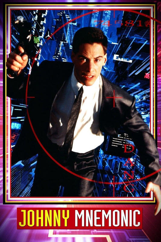 Johnny Mnemonic (1995) Poster 24x36 - Keanu Reeves Sci-Fi Cyberpunk Thriller - PosterFire.com