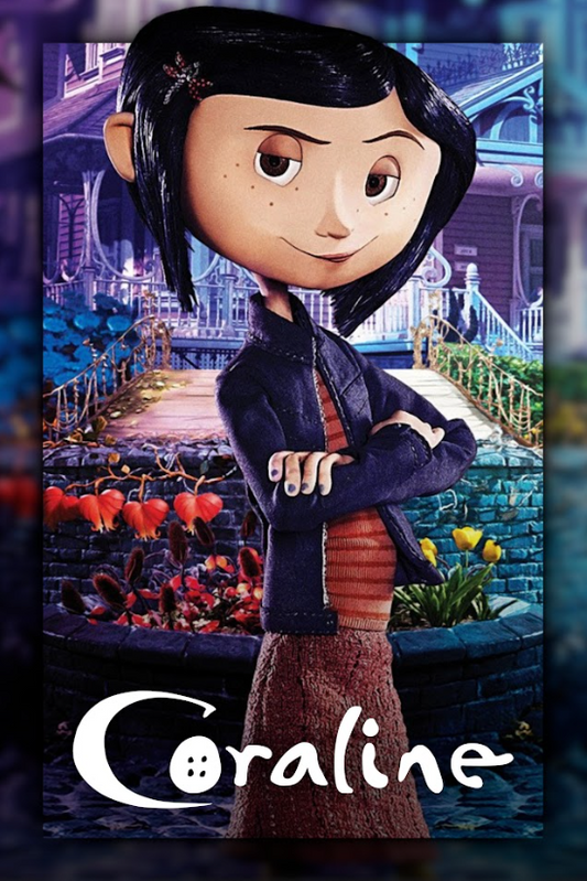 Coraline 2009 Poster 24x36 - Neil Gaiman’s Dark Fantasy, Stop-Motion Classic