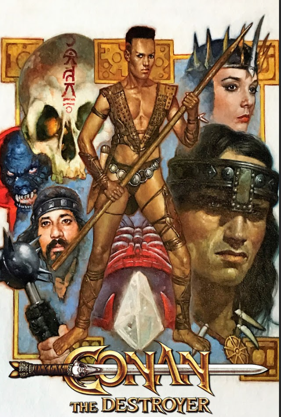 Conan the Destroyer 1984 Poster 24x36 - Schwarzenegger, Sword & Sorcery - PosterFire.com