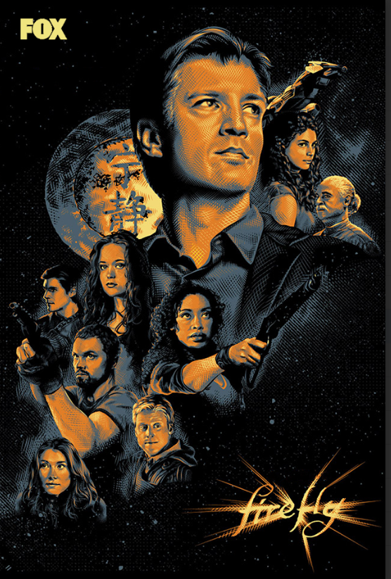 Firefly 2002 Poster 24x36 - Joss Whedon Space Western Sci-Fi TV Series Fan Favor - PosterFire.com