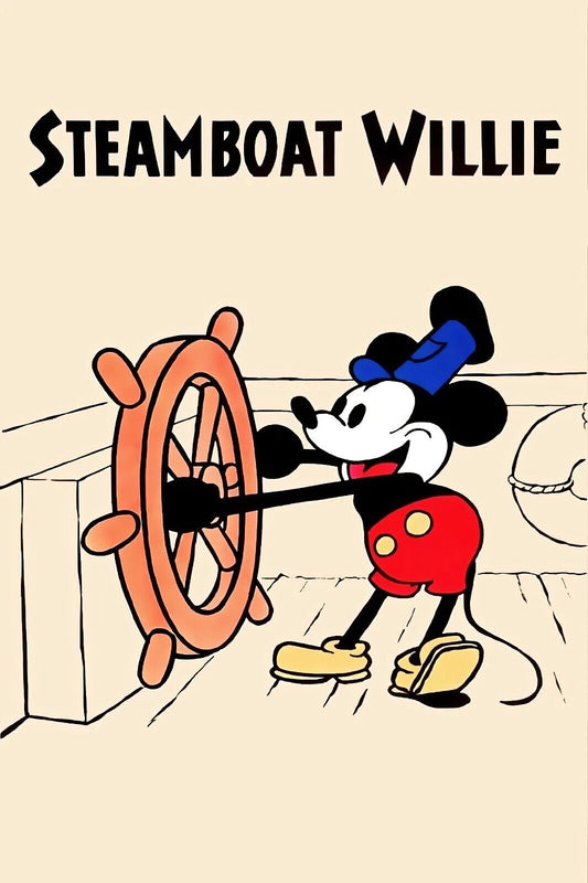 Steamboat Willie 1928 Vintage Movie Poster 24x36 | Disney Classic, Animated - PosterFire.com