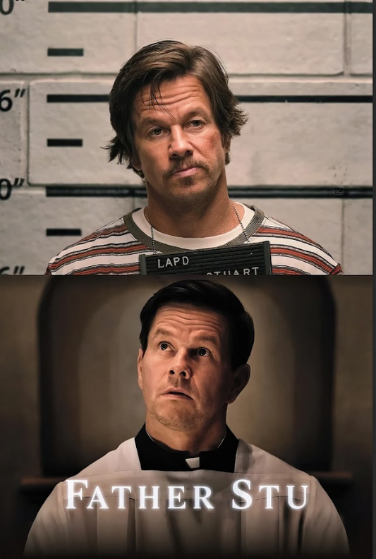 Father Stu (2022) 24x36 Movie Poster Inspirational Drama Mark Wahlberg Art - PosterFire.com