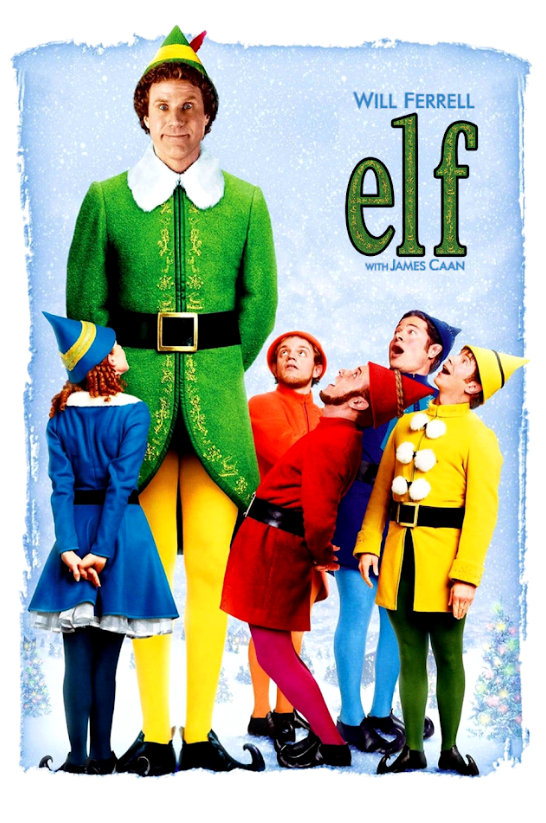 Elf 2003 Movie Poster 24x36 - Will Ferrell Christmas Comedy Holiday Fun - PosterFire.com