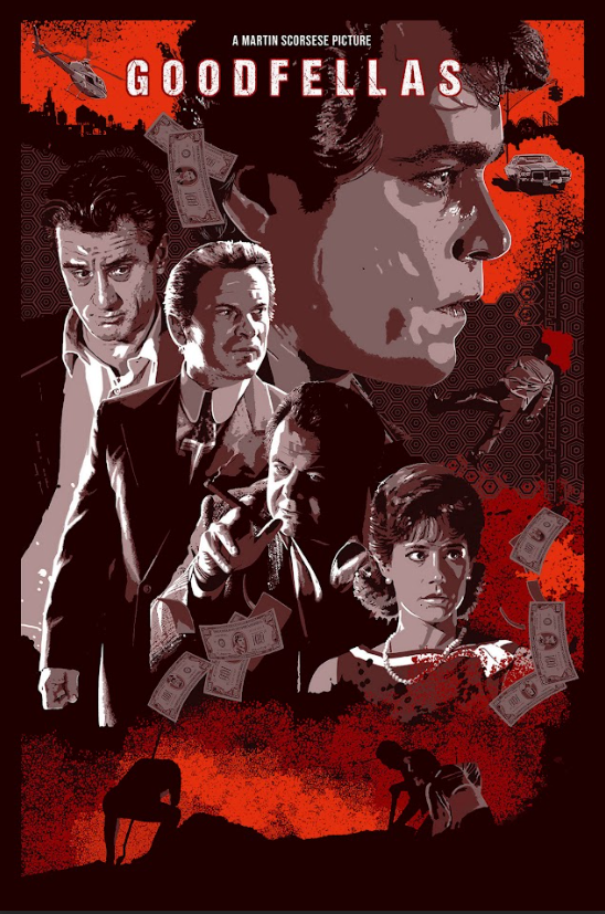 GoodFellas 1990 Poster 24x36 - Scorsese Mafia Classic Ray Liotta De Niro Crime - PosterFire.com