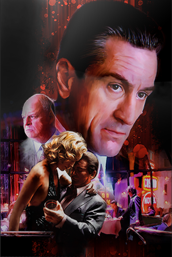 Casino 1995 Poster 24x36 - De Niro, Pesci, Sharon Stone, Crime Classic - PosterFire.com