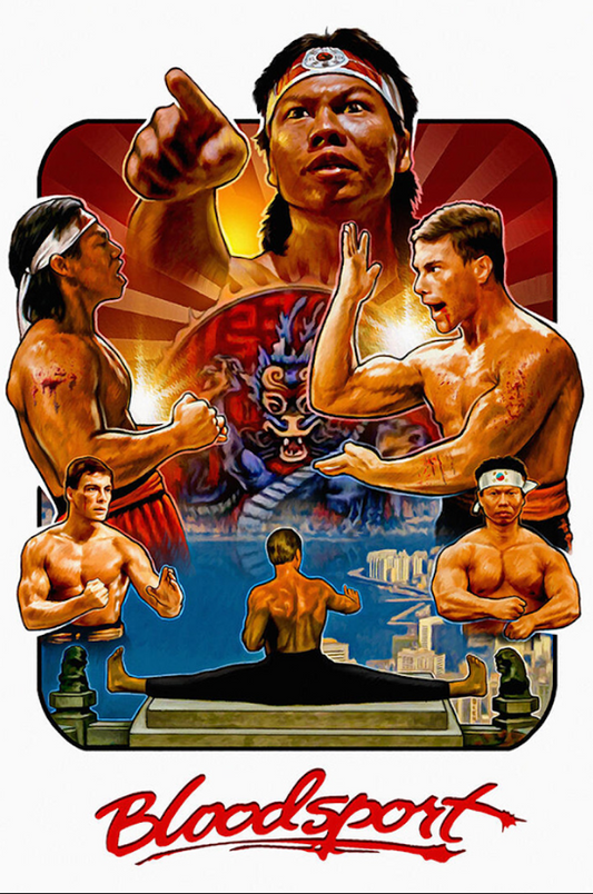 1988 Bloodsport Poster 24x36 | Jean-Claude Van Damme Action Classic - PosterFire.com