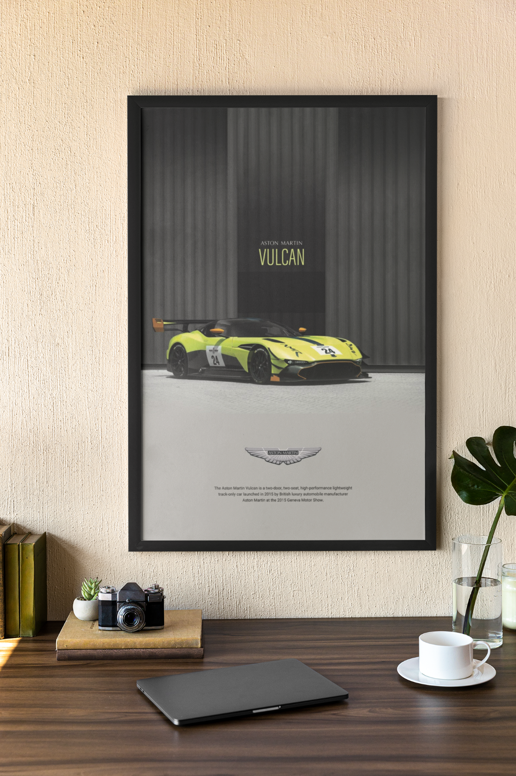 Aston Martin Vulcan 24x36 poster British Super Car 007 Racing DB9 DB7 VALKYRIE