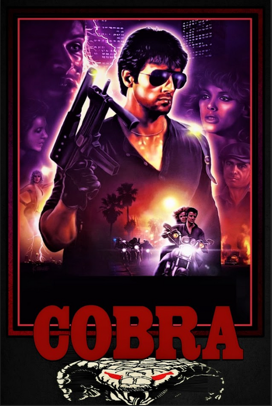 Cobra 1986 Poster 24x36 - Sylvester Stallone, Action Thriller, Crime Drama Art - PosterFire.com