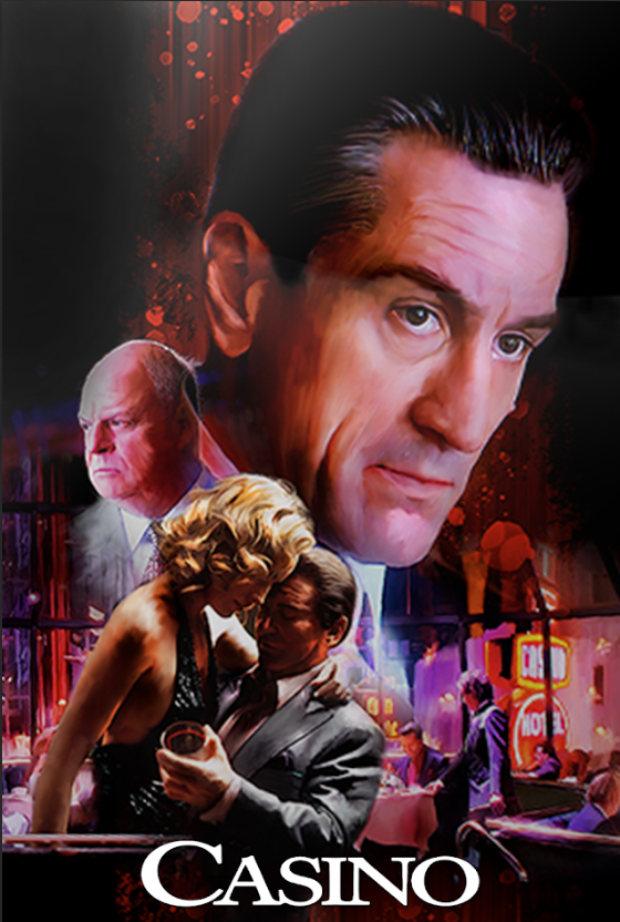 Casino 1995 Movie Poster 24x36 - De Niro, Pesci, Stone, Crime Drama - PosterFire.com