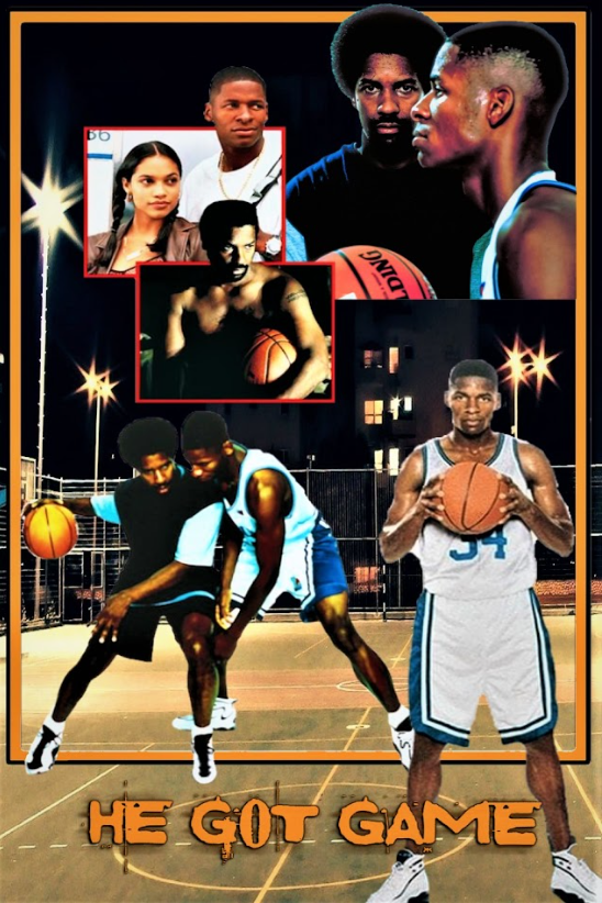 He Got Game 1998 Poster 24x36 - Spike Lee Film Denzel Washington Basketball