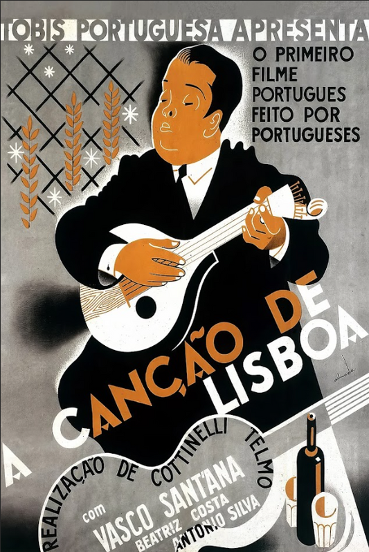 A Song of Lisbon (1933) Poster - 24x36 | Portuguese Musical Comedy | Classic