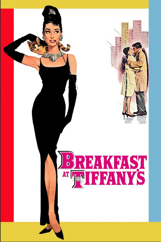 Breakfast at Tiffany's (1961) 24x36 Poster Audrey Hepburn Classic Romance Retro