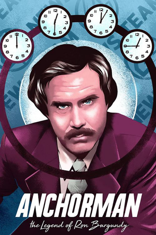 2004 Anchorman Movie Poster 24x36 | Ron Burgundy Comedy Classic | Collectible - PosterFire.com