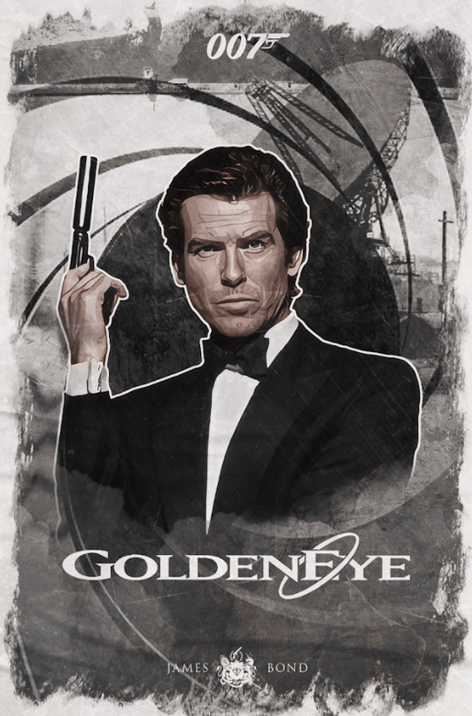 GoldenEye 1995 Poster 24x36 - Pierce Brosnan James Bond Spy Action Thriller - PosterFire.com