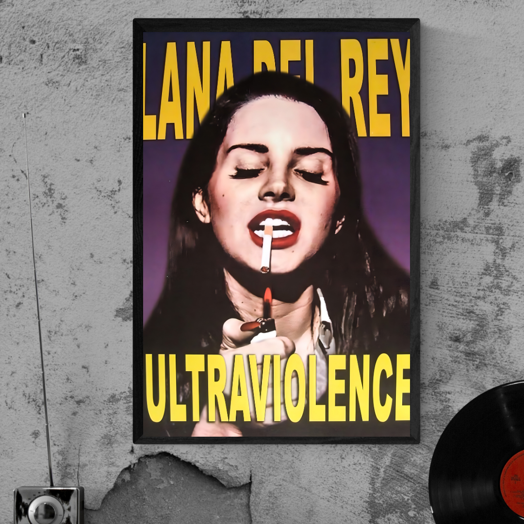 ULTRAVIOLENCE Vintage Music Poster - Rare Collectible Memorabilia - PosterFire.com