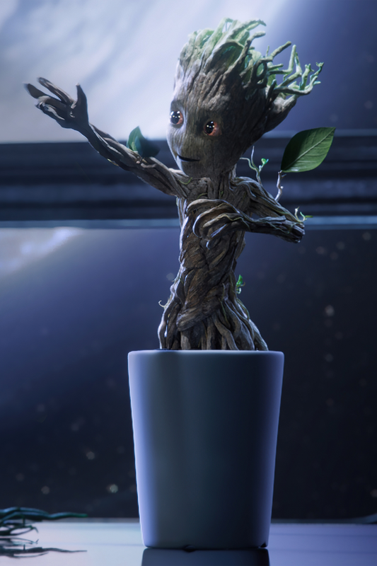 Groot's First Steps 2022 Poster 24x36 - Animation Sci-Fi Adventure