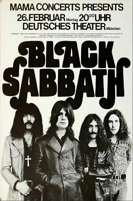 Black Sabbath (6) 24x36 Poster Ozzy Osbourne Heavy Metal Legends Retro Art - PosterFire.com