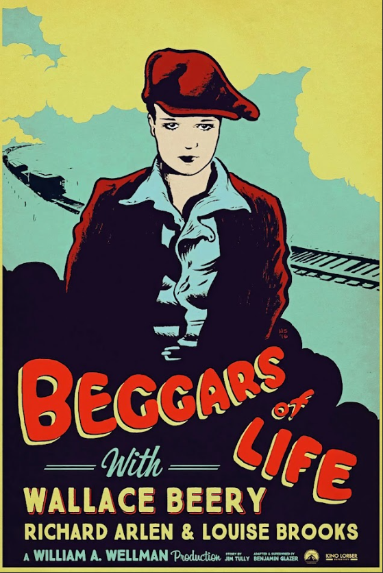 Beggars of Life 1928 Poster 24x36 - Silent Film Classic, Louise Brooks Art