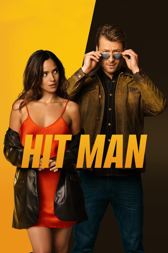 Hit Man 2024 Movie Poster 24x36 Action Comedy Thriller Glen Powell Modern Crime