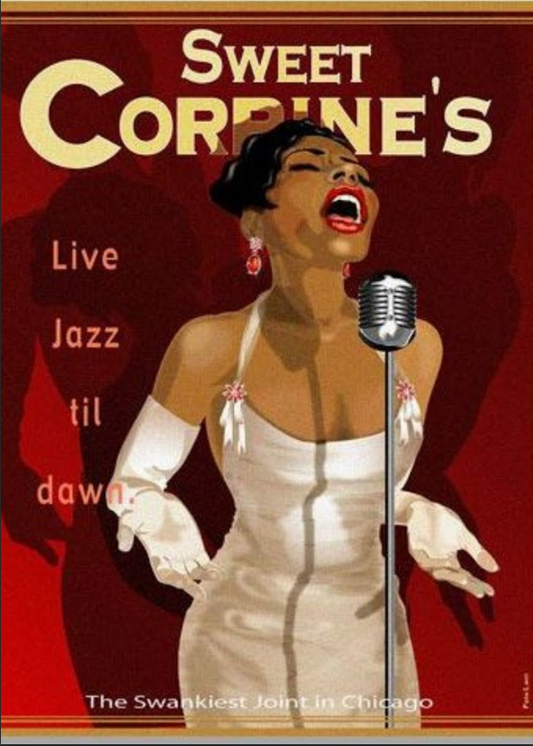 Sweet Corpine's Jazz Poster 24x36 - Vintage Vibes, Unique Design, Rare Art - PosterFire.com