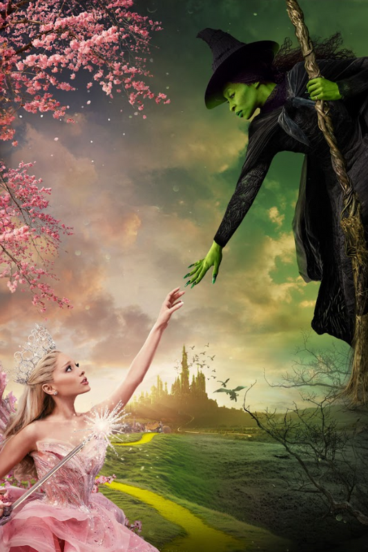 Wicked 2024 Movie Poster 24x36 - Enchanting Broadway Musical Art, Green Witch Sp