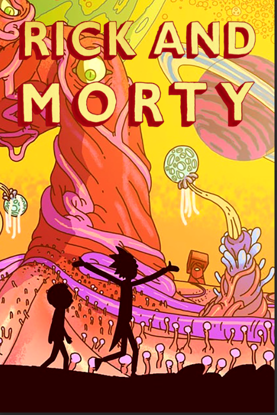 Rick and Morty 2013 Poster 24x36 - Animated Sci-Fi Comedy Surreal Adventures