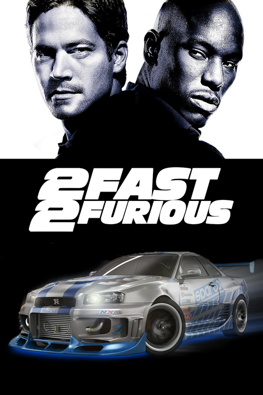 2 Fast 2 Furious (2003) Poster 24x36 - High-Speed Street Racing Sequel Poster - PosterFire.com