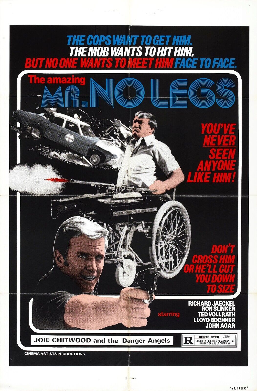 The Amazing Mr. No Legs Movie Poster - Vintage Action Crime Collectible Art