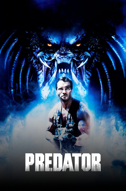 Predator (1987) Poster 24x36 Sci-Fi Action Classic Arnold Schwarzenegger Faces - PosterFire.com