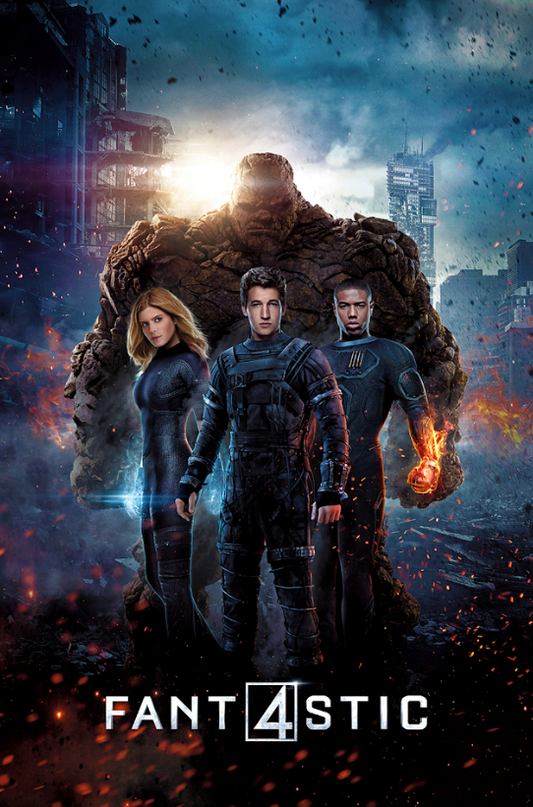 Fantastic Four (2015) 24x36 Movie Poster Marvel Superhero Reboot Action Art - PosterFire.com