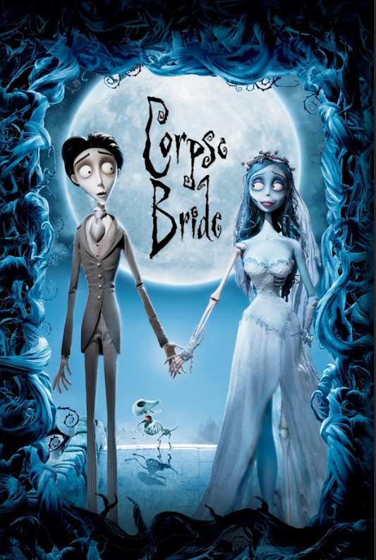 Corpse Bride 2005 Poster 24x36 - Tim Burton Animated Fantasy, Dark Romance