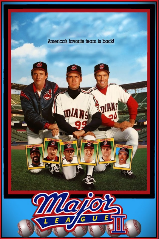 Major League II 1994 Movie Poster 24x36 - Sports Comedy, Baseball Sequel, Hilari - PosterFire.com