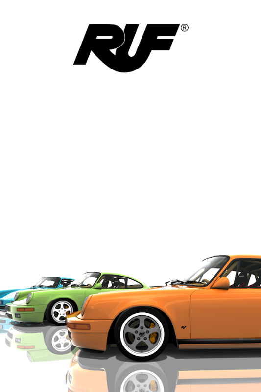 RUF 911 Yellowbird Poster 24x36 - Stunning Sports Car - Iconic RUF Design