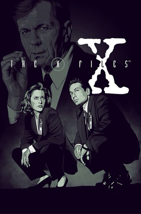 The X-Files 1993 Poster 24x36 Sci-Fi Supernatural Mystery Thriller Art - PosterFire.com