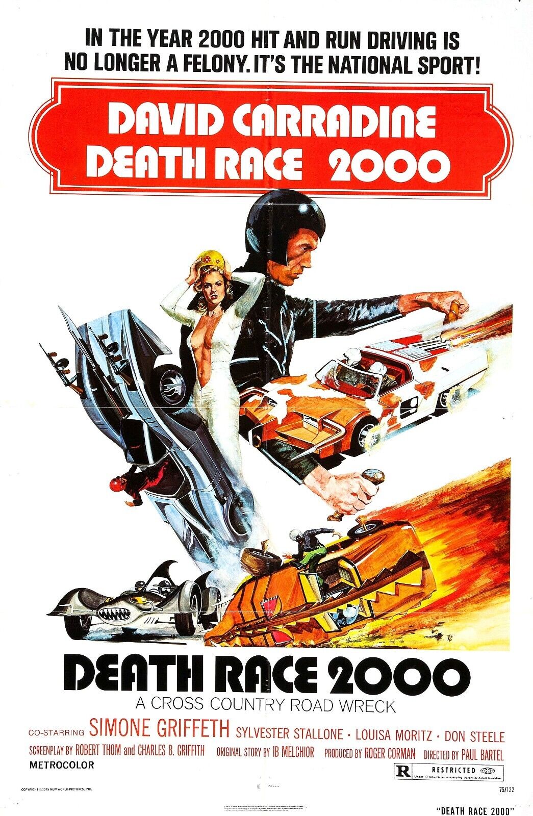 Race Against Death Death Race 2000 Movie Poster - Free Shipping