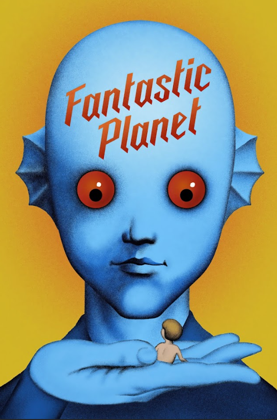 Fantastic Planet (1973) 24x36 Movie Poster Surreal Animated Sci-Fi Art