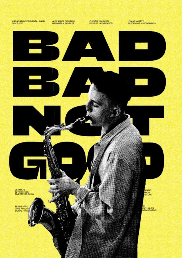 Bad Bad Not Good Jazz Poster 24x36 - Modern Sound, Unique Art, Limited Edition