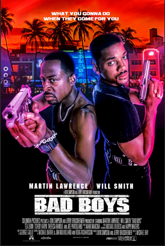 Bad Boys (1995) 24x36 Poster - Will Smith, Martin Lawrence Action Comedy Classic - PosterFire.com