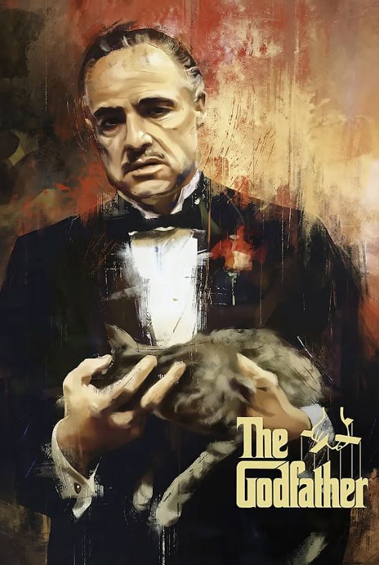 The Godfather (1972) 24x36 Movie Poster Iconic Crime Drama Classic Art - PosterFire.com