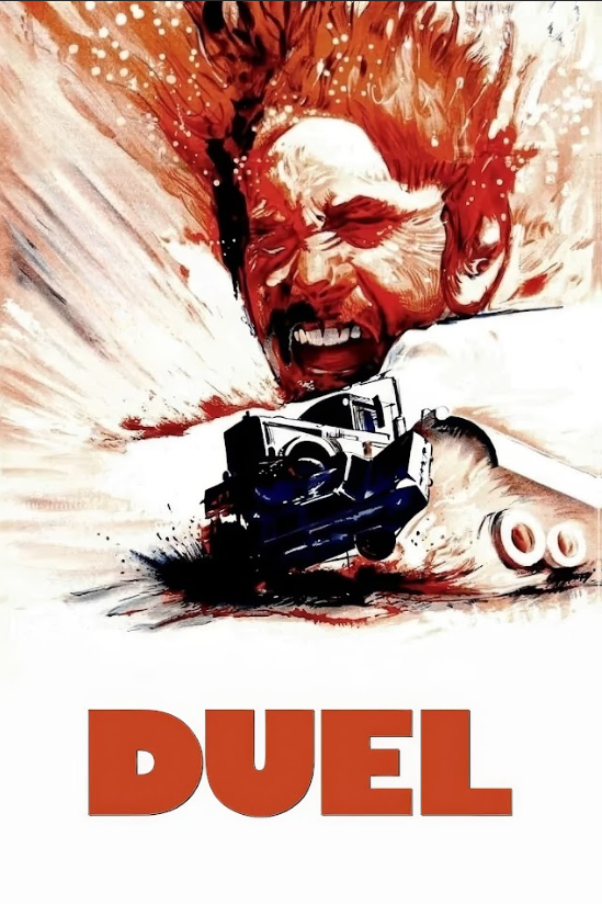 Duel (1971) Movie Poster 24x36 Steven Spielberg Thriller, Classic Road Rage