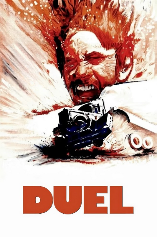 Duel (1971) Movie Poster 24x36 Steven Spielberg Thriller, Classic Road Rage