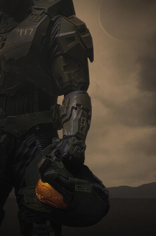 Halo 2022 Poster 24x36 - Sci-Fi Series, Master Chief & Alien Battles