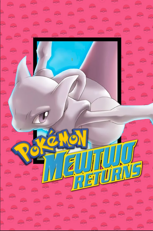 Pokémon: Mewtwo Returns 2001 Poster 24x36 - Animated Adventure Mewtwo Special