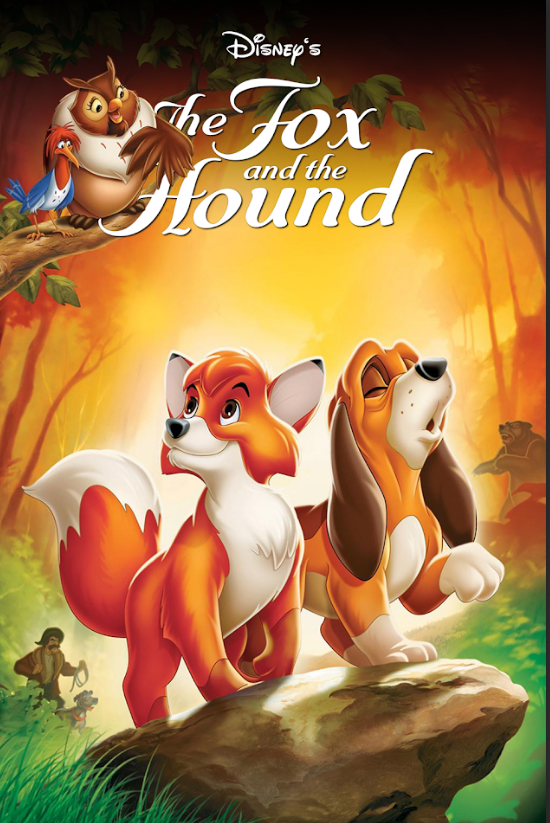 The Fox and the Hound (1981) 24x36 Movie Poster, Disney Animated Classic