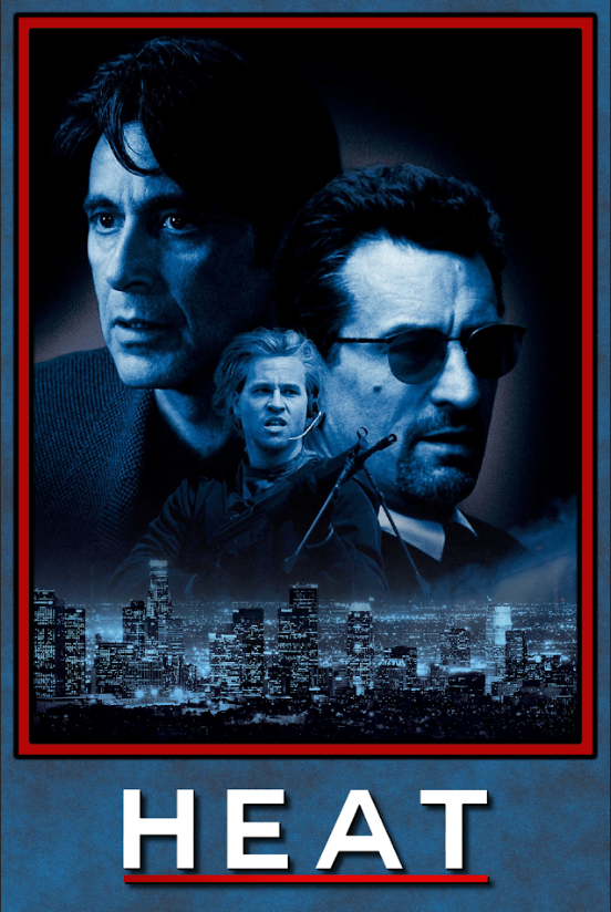 Heat 1995 Poster 24x36 - Al Pacino Robert De Niro Crime Drama Classic Heist