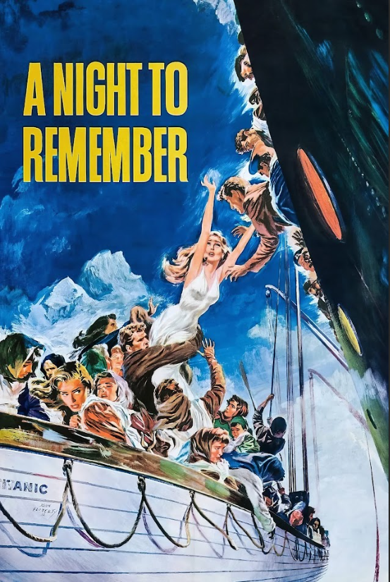 Night to Remember (1958) Poster - 24x36 | Titanic Disaster Film | Classic Movie - PosterFire.com