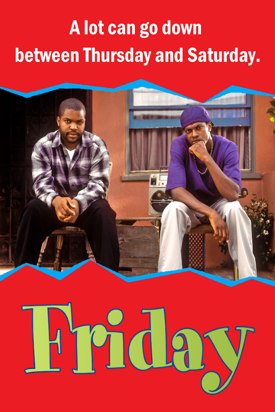 Friday (1995) 24x36 Movie Poster, Ice Cube, Chris Tucker, Comedy Classic - PosterFire.com