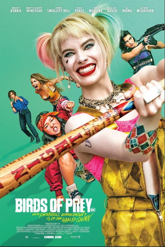 Birds of Prey 2020 Poster 24x36 - Margot Robbie, Harley Quinn, Action Film Art