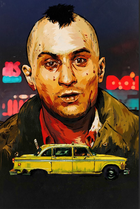 Taxi Driver 1976 Poster 24x36 - Martin Scorsese Crime Drama Robert De Niro Class - PosterFire.com